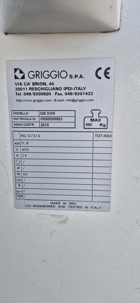 ORLADORA GRIGGIO GB 3/3 M